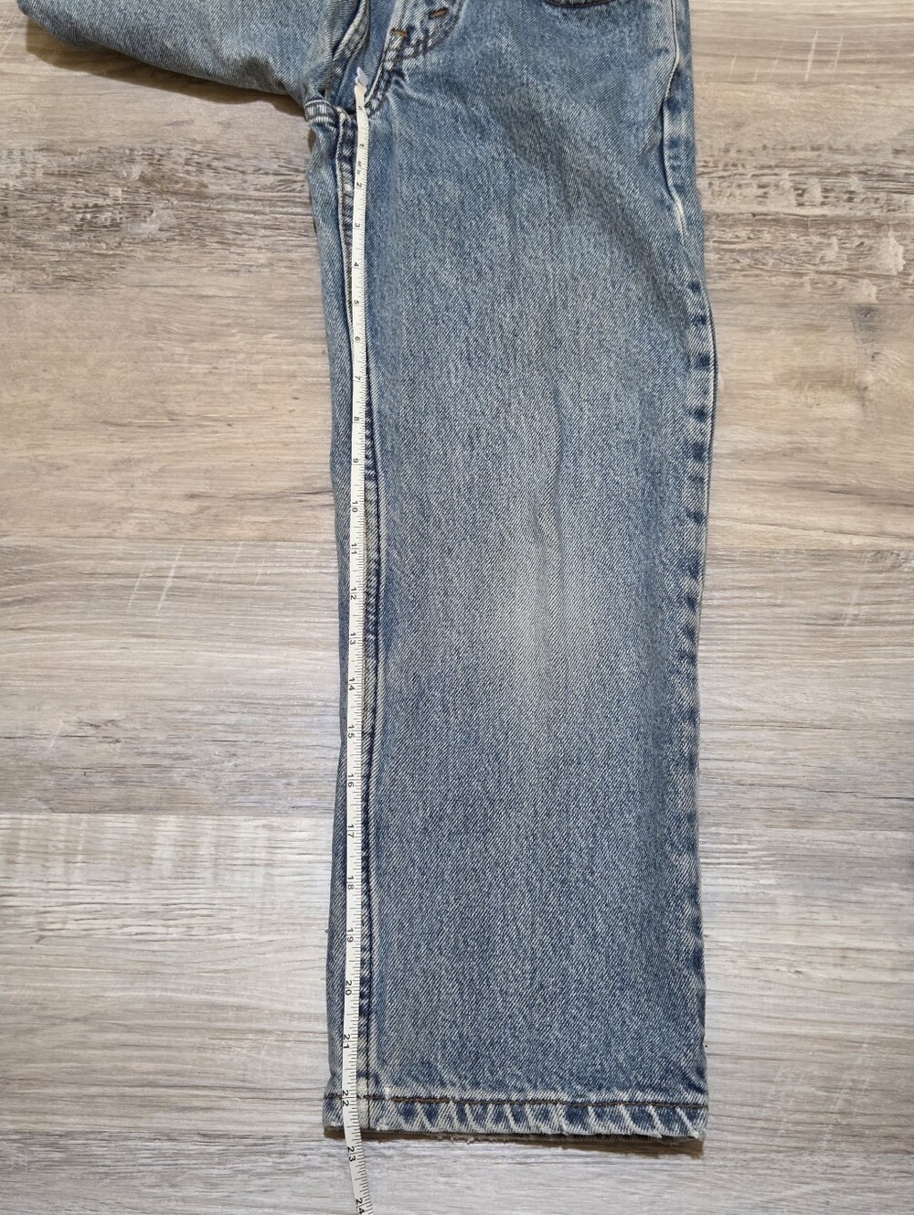 VTG Levis 550 Straight-Leg Med/Light Wash Jeans Boys 9 Slim - Picture 11 of 12
